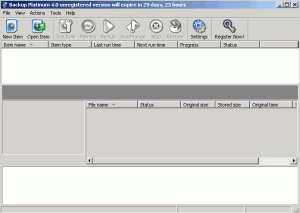 Backup Platinum 4.0 - náhled