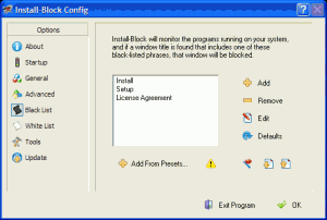 Install-Block 2.0.7 - náhled