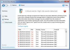 Acronis Drive Monitor 1.0.187 - náhled