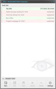 TALI 0.9.2.0 - náhled