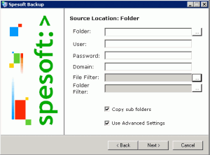 Spesoft Backup 1.00 - náhled