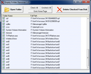 FMS Empty Folder Remover 1.3 - náhled