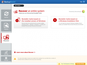 BackupAssist 7.4 - náhled