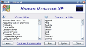 Hidden Utilities XP 1.0.0 - náhled