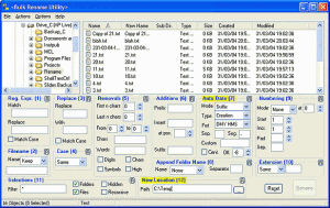 Bulk Rename Utility 3.4.4.0 - náhled