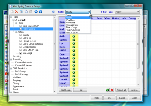Kiwi Syslog Daemon Free 8.3.48 - náhled