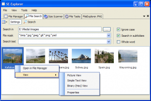 SE-Explorer 1.31.1 - náhled