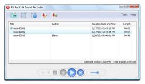 AV Audio & Sound Recorder 2.0.2 - náhled