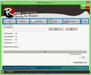 RRAV Antivirus 2.5 - náhled