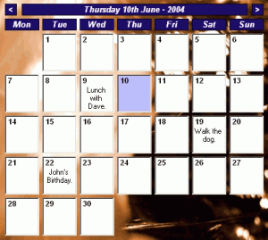 Desktop Calendar 0.42 - náhled