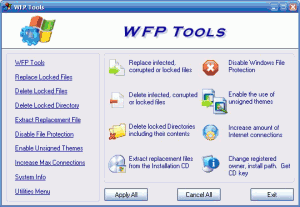 WFP Tools 1.0 - náhled