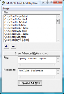Multiple Find And Replace 1.10 - náhled