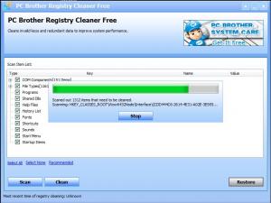 PC Brother Registry Cleaner Free 1.5.1.52 - náhled