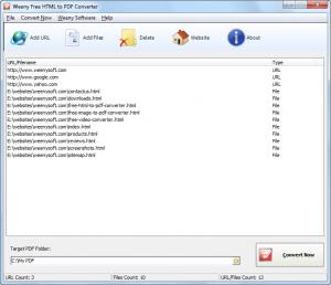 Weeny Free HTML to PDF Converter 1.3 - náhled