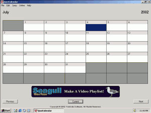 QuicKalendar  1.2 - náhled