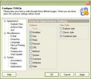 TUGZip 3.5.0.0 - náhled