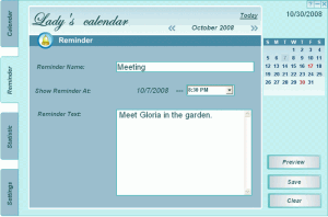 Lady's Calendar 2.0.1 - náhled