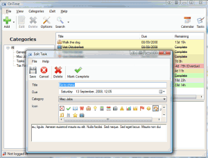 OnTime 1.65 - náhled