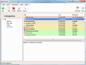 OnTime 1.65 - náhled