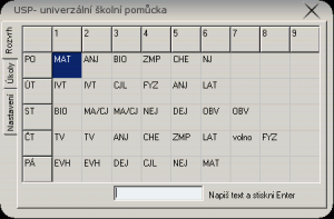 USP - Univerzální školní pomůcka 1.0.1.0 - náhled