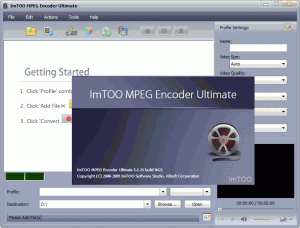 ImTOO MPEG Encoder 3.1 - náhled