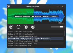 Nulloy Music Player 0.7.0.1 - náhled