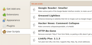 Greasemonkey 3.12 - náhled