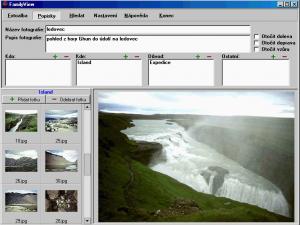 FamilyView 2.1 - Popisky fotografií - náhled