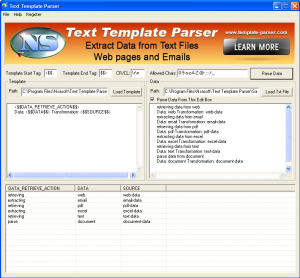 Text Template Parser 2.3.7 - náhled