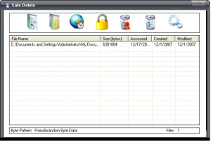 SafeDelete 1.0 - náhled