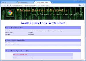 ChromePasswordDecryptor 1.6 - náhled
