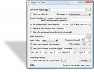 Images to video - náhled