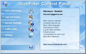 iWebFilter 2.0 - náhled