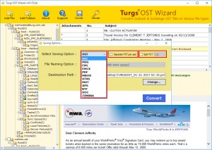 Turgs OST to PST Converter - náhled