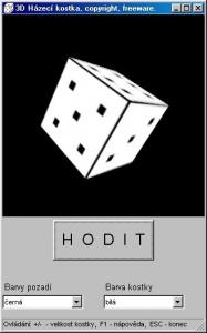 Černobílá kostka - náhled