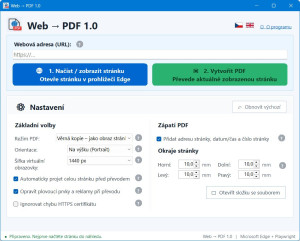 Web -> PDF - náhled