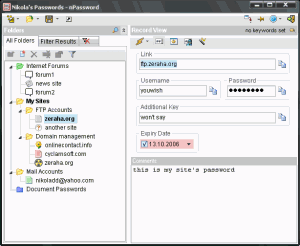 nPassword 1.0.2.44 - náhled