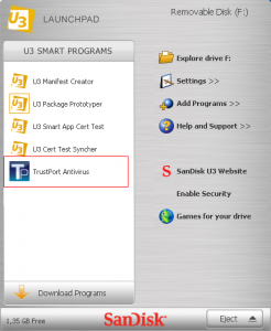 TrustPort U3 Antivirus 2012 12.0.0.4873 - náhled