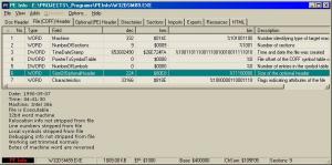 PEInfo 0.9 BETA - náhled