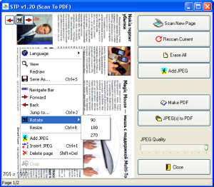 STP - Scan To PDF 1.20 - náhled
