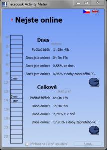Facebook Activity Meter 1.0 - náhled