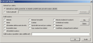 Bookmark Backup - náhled