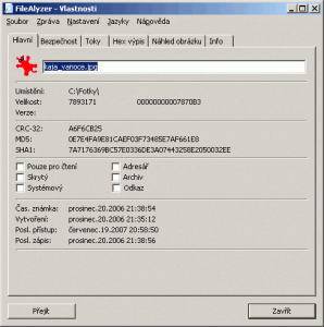 FileAlyzer 1.6.0.4 - náhled
