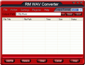 RM WAV Converter 2.70 - náhled