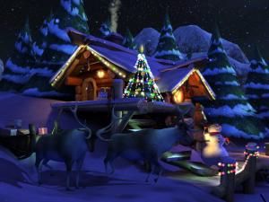Santa's Home 3D Screensaver 1.0 - náhled