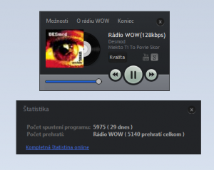 Rádio WOW Player 1.0 - náhled