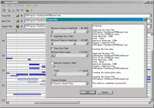 Zpracování WAV souboru - náhled