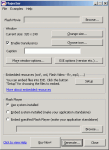 Flajector 2.1 - náhled