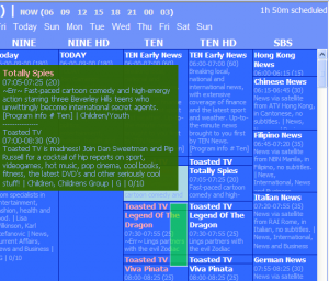 DV Scheduler 6.01 - náhled