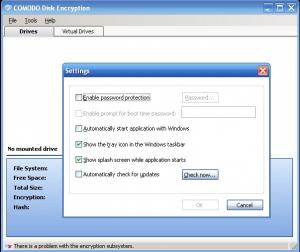 Comodo Disk Encryption 1.2 - náhled